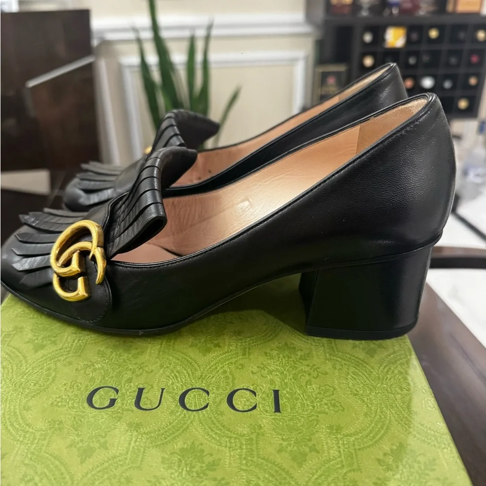 Gucci Marmont Black loafers size 36 - Picture 2 of 7